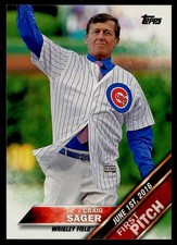 2016 Topps Update Craig Sager #FP-9 First Pitch Insert Chicago Cubs
