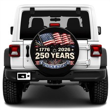 Patriotic Spare Tire Cover With Camera Hole Patriotic Spare Tire Cover With Camera Hole