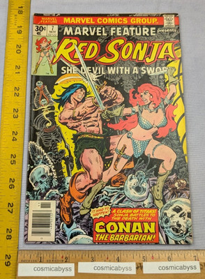 Marvel Feature #7 Red Sonja Conan comic book F 1970s a