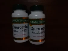 Nature's Bounty Quercetin Capsules 500mg 60caps 2 Bottles Immune Support Exp1/27