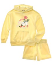 New Balance 2Pc Fleece Hoodie Short Set