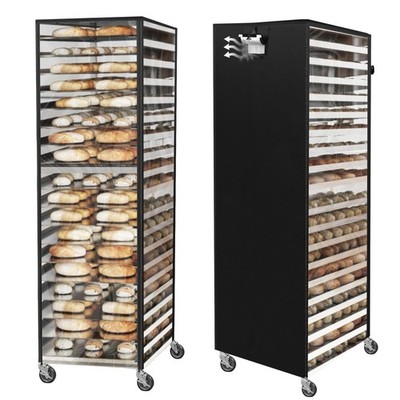 Commercial Bread Rack Cover Speed Rack Cover with Zipper, 20tier Pan Rack Cov...