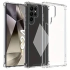 Clear TPU Silicone Phone Case Cover For Samsung Galaxy S25+ S24 S22 S23 Ultra