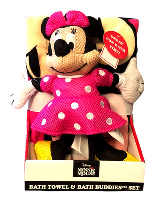 Disney Iconic Licensed Characters Bath Towel & Buddy Sets - Chose your Favorite