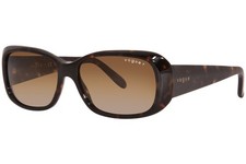 Vogue VO2606S W656T5 Sunglasses Women's Dark Havana/Polarized Brown Grad. 55mm