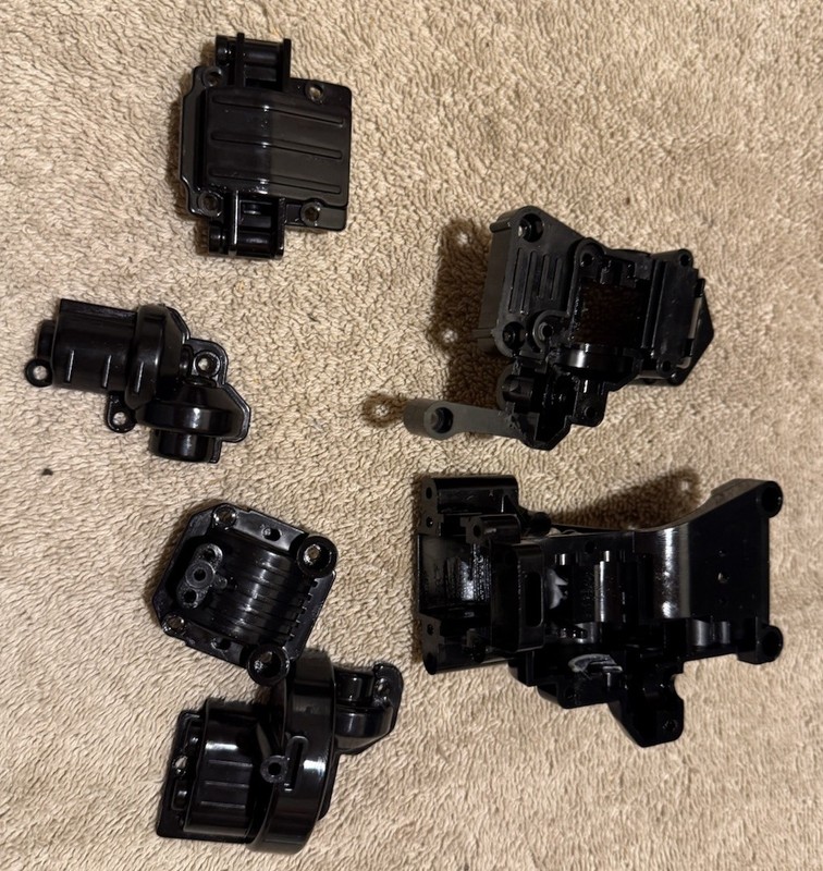 Tamiya A B Parts RC 4WD Fr/Rear Gear Case Box (black) for TA01/TA02 50541/50478 