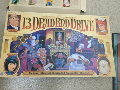 13 Dead End Drive Board Game 100% Complete Milton Bradley Vintage 1993 VGC