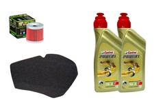 TAGLIANDO SUZUKI UH BURGMAN 150 2002/2006 CASTROL 10W40 FILTRI ARIA OLIO