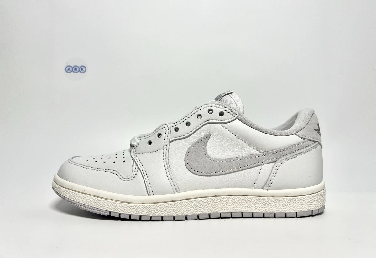 Jordan 1 Retro OG Low White Neutral Grey | eBay
