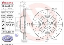 2x BREMBO Bremsscheibe XTRA LINE - Xtra 09.C665.1X f�r BMW 4er G26 430 Mild