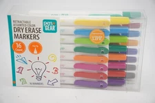 New Pen + Gear Retractable Dry Erase Markers Fine Tip Assorted Colors 16 Count