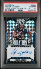 2024 Prizm Sensational Signatures Steven Jackson Black Finite Auto 1/1 PSA 10 !!