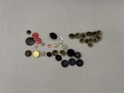 36-Piece Eclectic Mixed Button Lot Dennis Basso Vintage Craft Sewing Assortment — photo 1