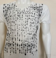 ARMANI EXCHANGE T-shirt White V-Neck Cotton Vintage NWT size: L
