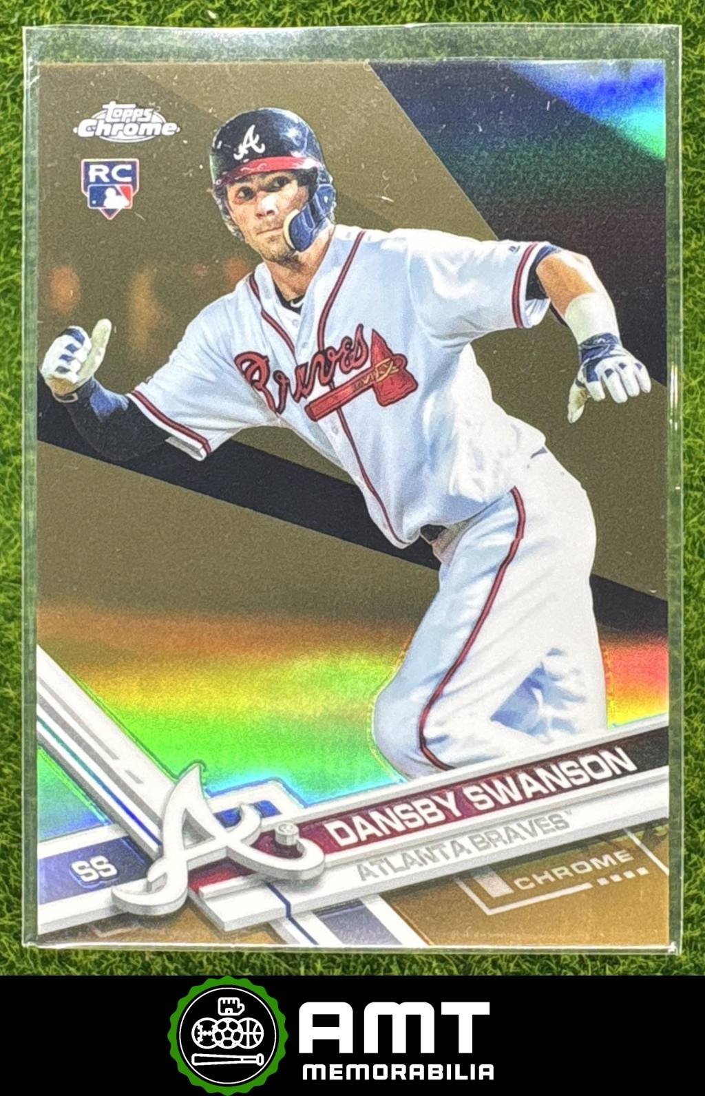 Dansby Swanson RC 2017 Topps Chrome Gold Refractor 24/50 Atlanta Braves #8