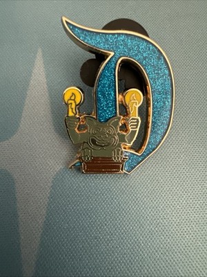 Disneyland 70th Anniversary Key D Pin Gargle Limited Release Gold Glitter New Le