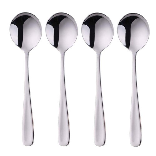 7-Inch Soup Spoons, Bouillon Spoon,18/10 Stainless Steel Finished Table Dinne...