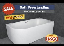 Corner Freestanding Bath 1700mm X 800mm LH Or R/H