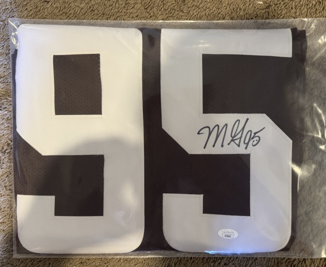 Myles Garrett Autographed Signed Cleveland Browns / Football Jersey JSA COA 