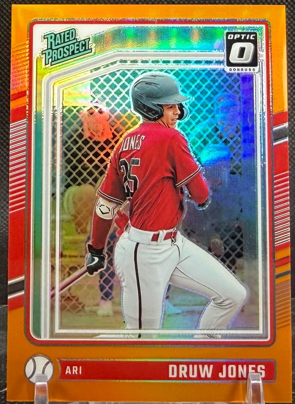 2024 Donruss #103 Druw Jones Optic Red Prizms #/99