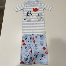 Kids Bluey Short John Pajama Set  Hanna Andersson US5
