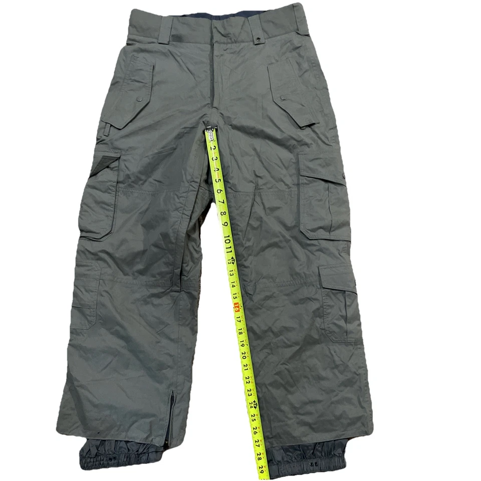 Pantalones Analógicos Gris Snowboard Esquí Unisex Pequeños (34x28) Bolsillos con Cremallera Foto 3 de 4