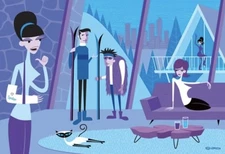 SHAG Josh Agle “Love, Spider” Serigraph Art Print Printer Proof New Siamese Cat