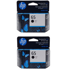  Lot of 2 HP 65 Black Ink Cartridge Exp. 2/2027 New Sealed Original Genuine