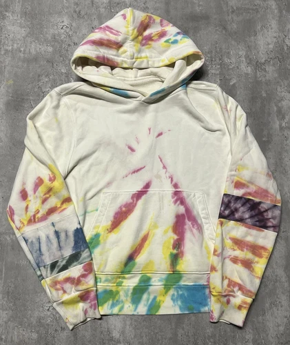 Felpa con cappuccio Amiri Art Patch Spirale 100% Cotone Tie Dye Multicolore