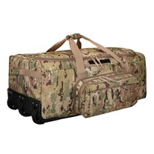120L 3-Wheel Rolling Duffle Bag - Heavy Duty Military Deployment Bag, Durable...