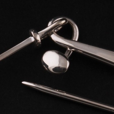 Georg Jensen Sterling Brooch # 377. Celebration. Vivianna Torun