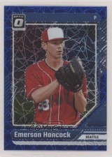 2024 Panini Donruss Optic Blue Velocity Prizm Emerson Hancock #11 0a3