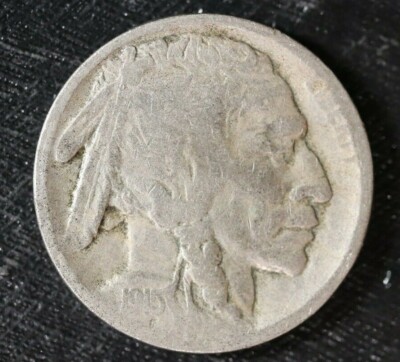 1915 S Buffalo Nickel VG Tougher Date be9