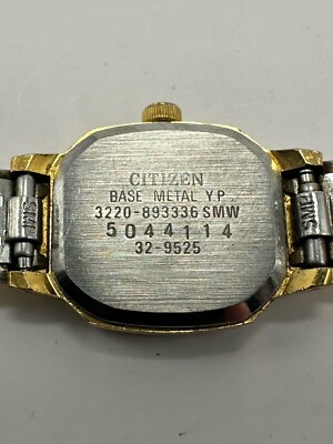 Citizen CQ 3220-893336 Ladies Vintage Watch New Battery 18MM 6.5