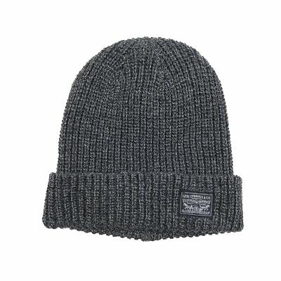 Levi's Classic Warm Winter Knit Beanie Hat Cap Fleece Lined for