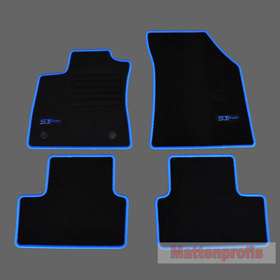 Velours Logo Fußmatten Für Renault Clio III Ab Bj.05/2005 - 2012 Sw  1444