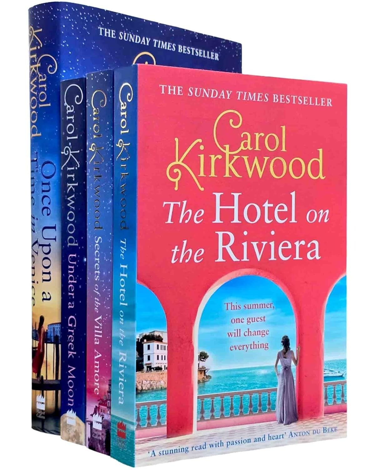 Carol Kirkwood Collection 4 Books Set Under A Greek Moon,Hotel On The Riviera - Image 5