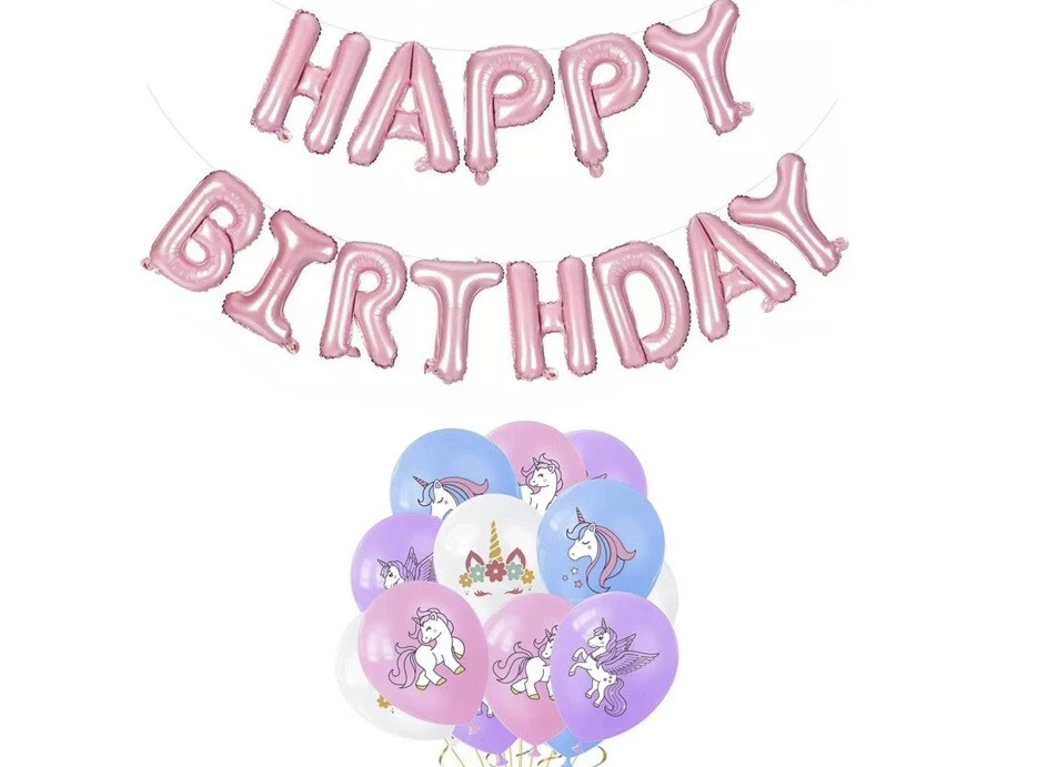 Globos UNICORNIO x10 Decoraciones Fiesta Cumpleaños Globo Látex Niños Niña Foto 3 de 4