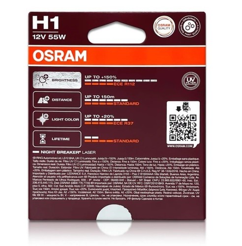 Osram Night Breaker Laser 150% Next Generation H1 H4 H7 H11 HB3 HB4 Bulb Glob - Picture 10 of 65