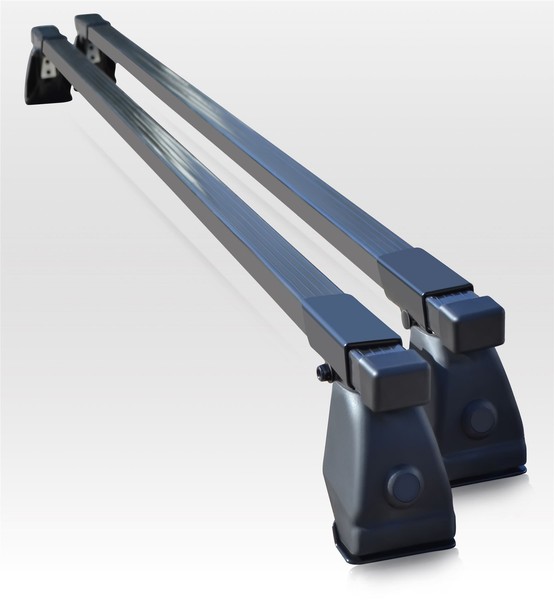 DachträGer Schienen FüR Renault Kangoo 1997-2007 Van Schwarz 60 KG 2X-image
