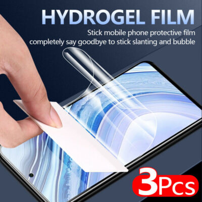 For Xiaomi 13T 12T 11T Redmi Note 10 9 Pro Soft Hydrogel Film Screen Protector