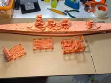 3D Printed 1/350 Japan Navy Daisen Battlecruiser Unpainted Model Kit NEW