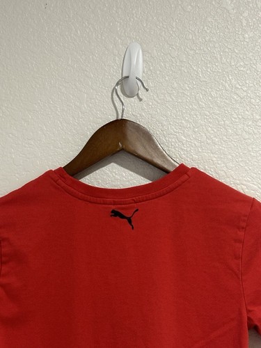 Puma Shirt Youth Size Large Red Short Sleeve Casual Tee Graphic Boys - Picture 7 of 10