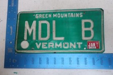 Vermont License Plate Tag VT 1981 81 Vanity Model B Ford Car MDL B #1