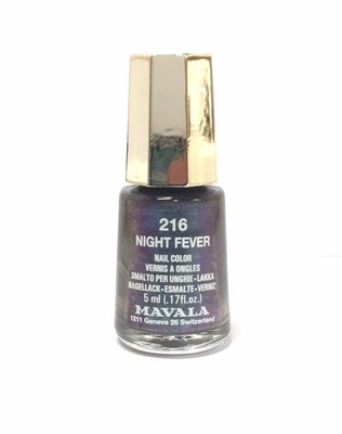 MAVALA 5ml Mini Nagellack Night Fever Violett Blau Metallic Lack 216 Nail Color