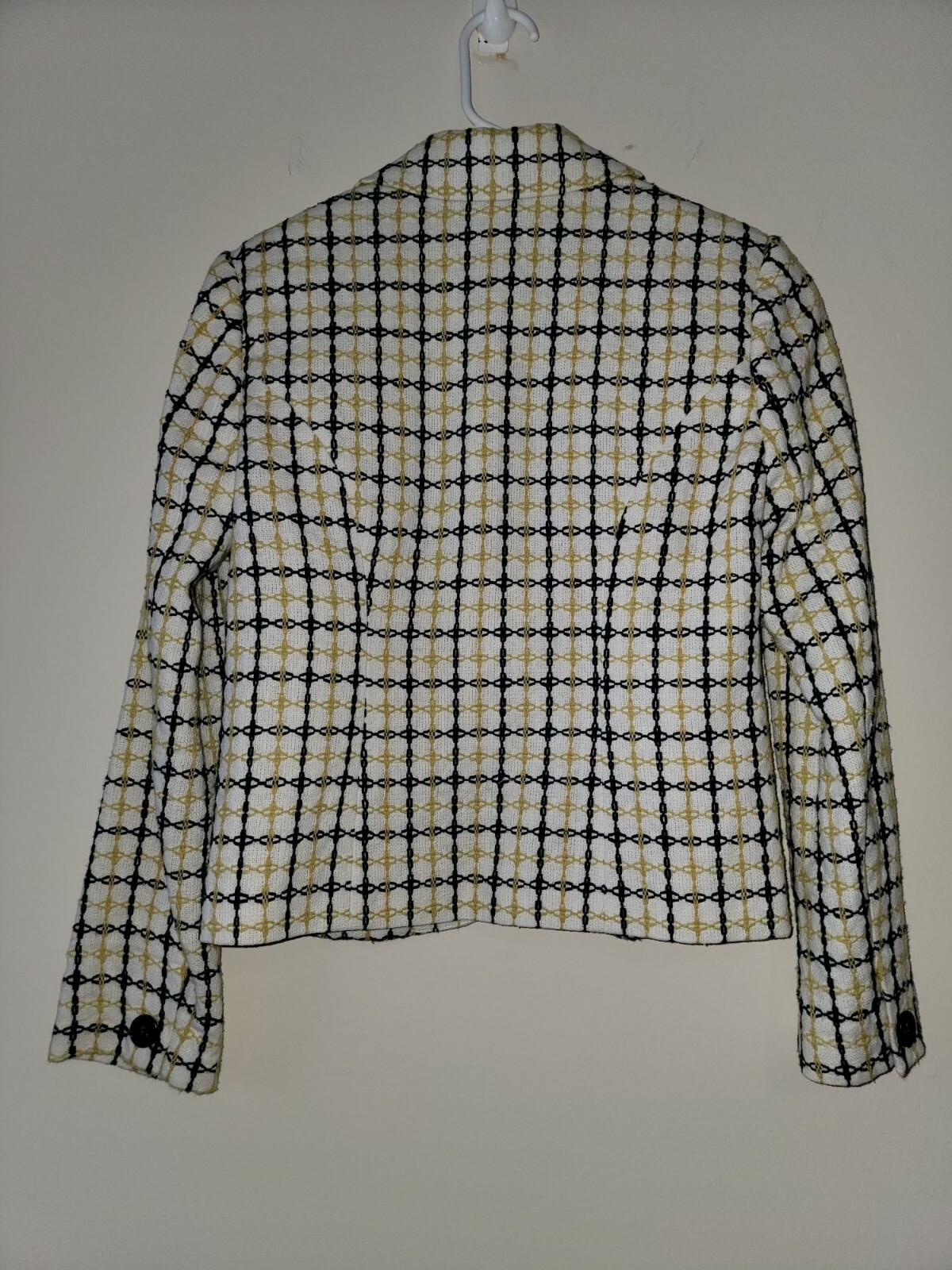 PENDLETON Petite  Yellow/White one Button Blazer … - image 2