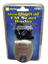 Nextex NX-501 Mini Digital FM Scan Radio NEW 