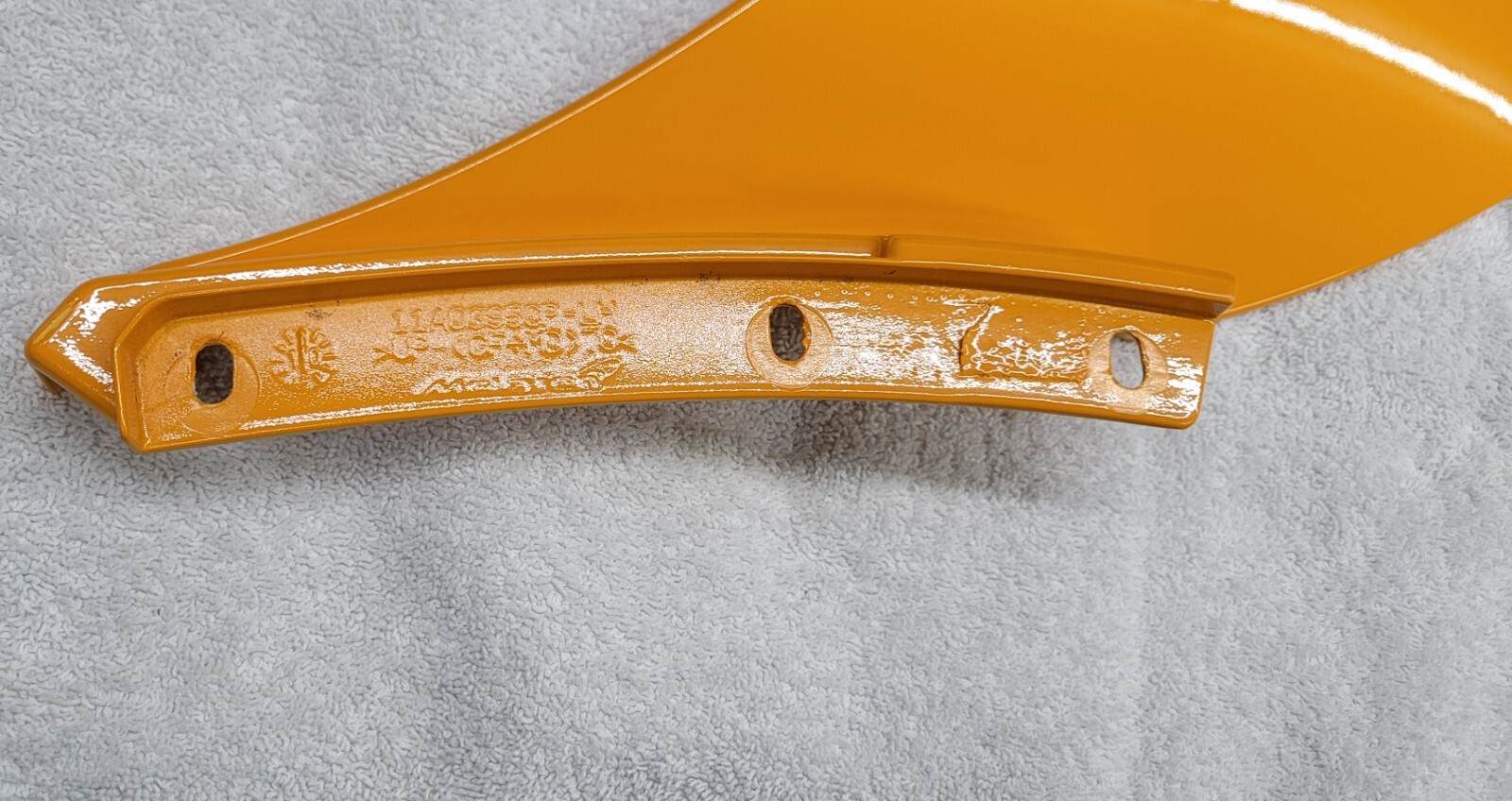 McLaren MP4-12C Rear Left Quarter Panel Molding Flare 11A0395CP ORANGE TURNING