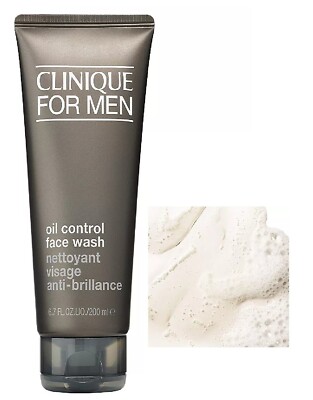 Clinique For Men OIL Control Face Wash 6.7 OZ SEALED Tube