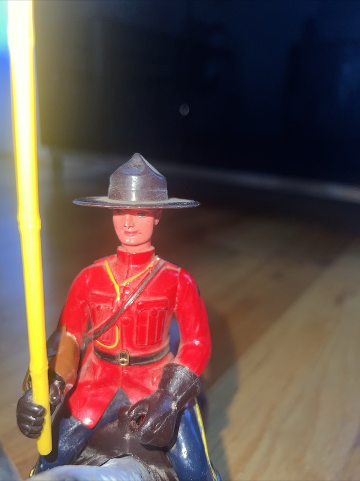 Vintage Plastic Toy Canadian Mountie With Black Horse Hong Kong RCMP eBay